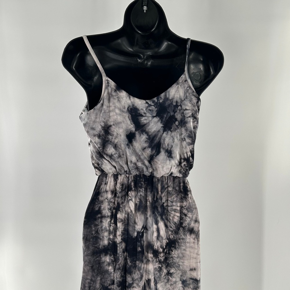Olivia Rae Tie Dye Maxi Dress Spaghetti Strap Elastic‎ Waist Flowy Womens XS - Picture 10 of 11